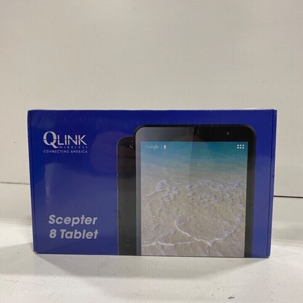 BRAND NEW FACTORY SEALED QLINK WIRELESS SCEPTER 8 TABLET 16GB ANDROID 11 OS